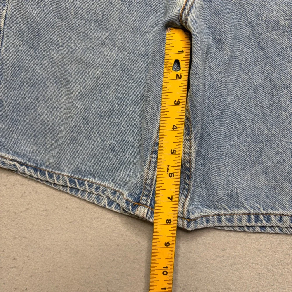 Levi's Denim Shorts Mens 33 Blue 550 Relaxed Fit Vintage 90s Orange Tab Wash